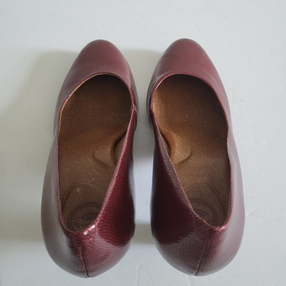 Nurture Shoes Heels Marjorrie Womens 10 M Leather Pumps Burgandy - Picture 8 of 15